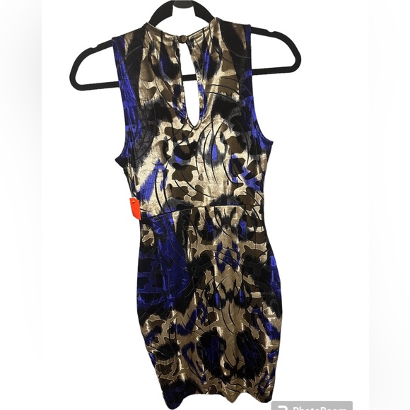 NWT BLUE SUEDE NIGHT OUT DRESS - Picture 2 of 3